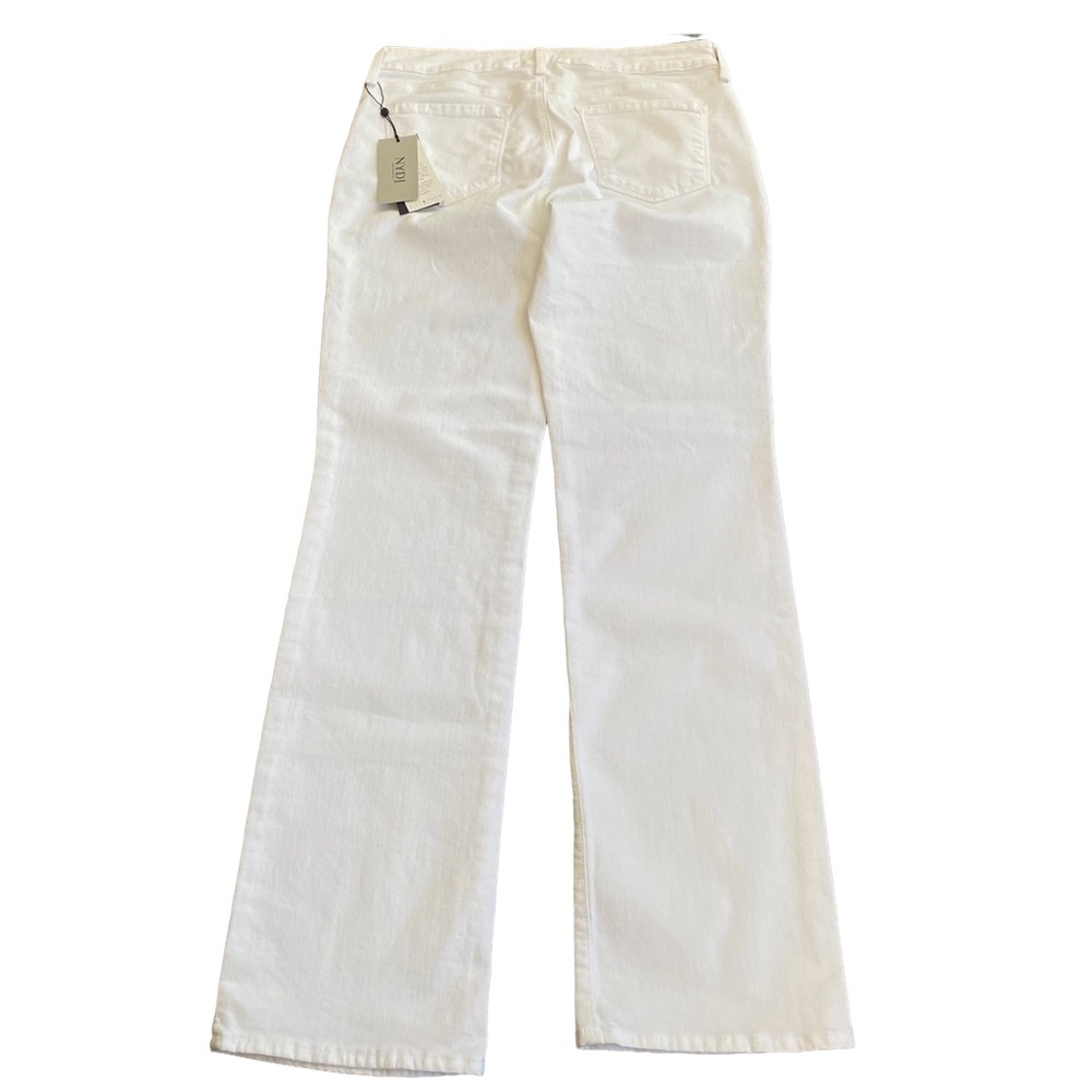 NWT 🤍 NYDJ Marilyn Straight Leg White Denim Jeans, 32” Inseam, Size 12 #MFOZ2013 - Picture 2 of 16